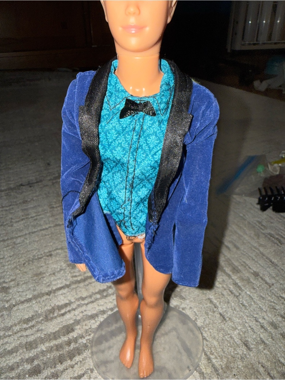 Barbie Mattel Ken vintage velvet suit coat